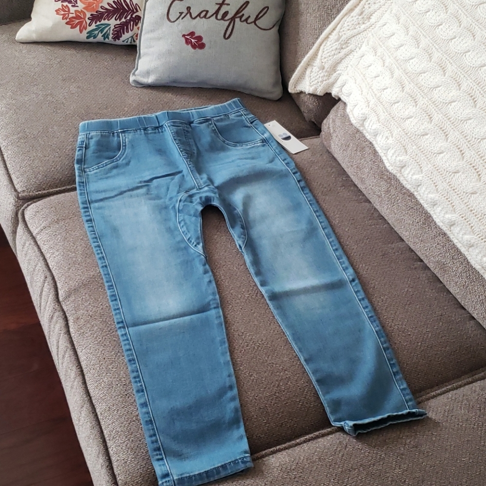 DotDotSmile denim jogger light wash faded jeans